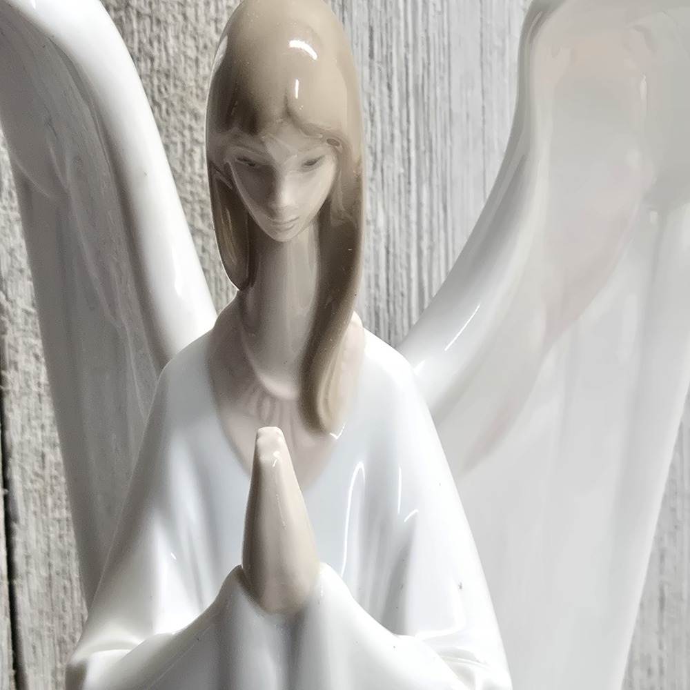 Lladro NAO An Angel's Prayer Porcelain Figurine Large Vintage Christmas - Picture 3 of 12